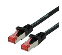 ROLINE Cordon LAN Cat 6 - Component Level - Câble réseau S/FTP Ethernet avec connecteur RJ45 - noir 5 m