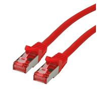 ROLINE Cordon LAN Cat 6 - Component Level - Câble réseau S/FTP Ethernet avec connecteur RJ45 - rouge 1 m