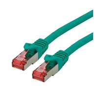 Roline - Cordon de raccordement - RJ-45 (M) pour RJ-45 (M) - 5 m - SFTP, PiMF - CAT 6 - sans halogène, moulé, bloqué - vert