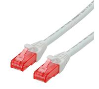 Roline - Cordon de raccordement - RJ-45 (M) pour RJ-45 (M) - 1 m - UTP - CAT 6 - sans halogène, moulé, bloqué - blanc