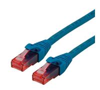 ROLINE Cordon LAN Cat 6 Component Level | Câble réseau UTP Ethernet avec connecteur RJ45 | bleu 1 m