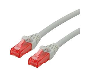 ROLINE Cordon LAN Cat 6 Component Level | Câble réseau UTP Ethernet avec connecteur RJ45 | gris 7,5m