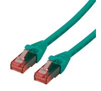 ROLINE Cordon LAN Cat 6 Component Level | Câble réseau UTP Ethernet avec connecteur RJ45 | vert 0,5 m