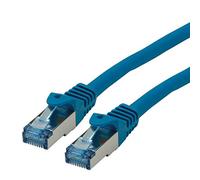ROLINE Cordon LAN Cat 6A - Component Level - Câble réseau S/FTP Ethernet avec connecteur RJ45 - bleu 5 m