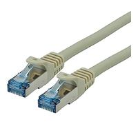 ROLINE Cordon LAN Cat 6A - Component Level - Câble réseau S/FTP Ethernet avec connecteur RJ45 - gris 10 m