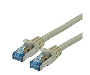 ROLINE Cordon LAN Cat 6A - Component Level - Câble réseau S/FTP Ethernet avec connecteur RJ45 - gris 5 m