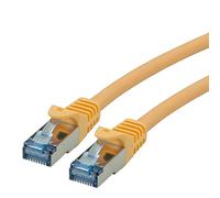 ROLINE Cordon LAN Cat 6A - Component Level - Câble réseau S/FTP Ethernet avec connecteur RJ45 - jaune 2 m