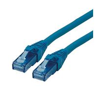 ROLINE Cordon LAN Cat 6A Component Level | Câble réseau UTP Ethernet avec connecteur RJ45 | bleu 0,3 m