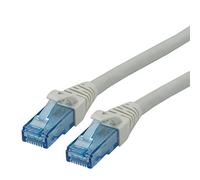 ROLINE Cordon LAN Cat 6A Component Level | Câble réseau UTP Ethernet avec connecteur RJ45 | gris 0,5 m