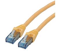 ROLINE Cordon LAN Cat 6A Component Level | Câble réseau UTP Ethernet avec connecteur RJ45 | jaune 1,5 m