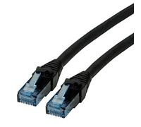 ROLINE Cordon LAN Cat 6A Component Level | Câble réseau UTP Ethernet avec connecteur RJ45 | noir 0,5 m