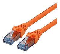 ROLINE Cordon LAN Cat 6A Component Level | Câble réseau UTP Ethernet avec connecteur RJ45 | orange 15 m