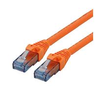 Roline - Cordon de raccordement - RJ-45 (M) pour RJ-45 (M) - 20 m - UTP - CAT 6a - sans halogène, moulé, bloqué - orange