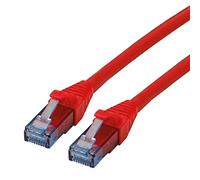 ROLINE Cordon LAN Cat 6A Component Level | Câble réseau UTP Ethernet avec connecteur RJ45 | rouge 0,3 m