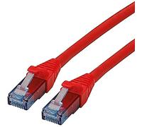ROLINE Cordon LAN Cat 6A Component Level | Câble réseau UTP Ethernet avec connecteur RJ45 | rouge 1 m