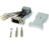 ROLINE DB9 mâle-RJ45 femelle 8P/8C 8Ltg. argenté