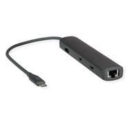 ROLINE Dockingstation USB Typ C, 8K30 HDMI, USB 3.2 Gen 2 (Typ-A+C), PD, 2.5GbE LAN