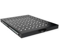 ROLINE Étagère 19 Pouces 1 U, coulissante 550 T 25 kg Noir