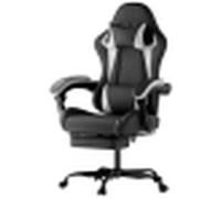 Roline Fauteuil Gamer Ergonomique Siège Gaming Réglable Noir et Blanc