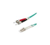 Roline Fibre Optic Jumper Cable - Câble réseau - LC multi-mode (M) pour ST multi-mode (M) - 10 m - fibre optique - 50 / 125 microns - OM3 - turquoise
