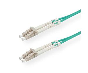 ROLINE fibre optique - câble fibre - 50µ LC / LC OM3 - Aqua 2 m