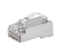 ROLINE Fiche RJ45, blindée, Cat.6/6A EA), Passage Simple, pour Fils rigides/toronnés, Lot de 10