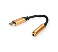 ROLINE Gold Adaptateur USB Type C - Audio 3,5 mm, St/BU, 0,13 m