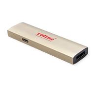 Roline Adaptateur USB Type-C Gold – HDMI, BU/BU, PD (60W)