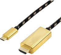 ROLINE GOLD Câble adaptateur type C - HDMI, M/M, 2 m