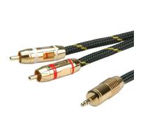 Roline Gold Câble Audio 3,5mm Stéréo - 2x Rca, M / M 5,0m