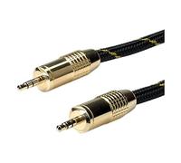 ROLINE GOLD Câble de raccordement 3,5mm audio M / M, 2,5 m