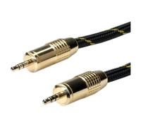 ROLINE GOLD Câble de raccordement 3,5mm audio M / M 5,0m
