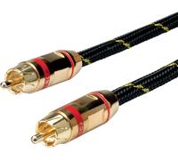ROLINE GOLD Câble de raccordement RCA simplex M / M, rouge, 2,5 m