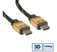 ROLINE GOLD Câble HDMI High Speed avec Ethernet, M-M 7,5 m