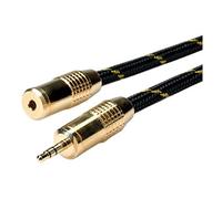 ROLINE GOLD Câble prolongateur 3,5mm audio M / F, 5,0 m