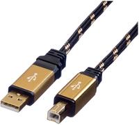 ROLINE GOLD Câble USB 2.0, type A-B, 1,8 m