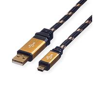 ROLINE GOLD Câble USB 2.0, type A - mini 5- broches, 3,0 m