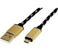 ROLINE GOLD Câble USB 2.0, USB A mâle - Micro USB B mâle, 1,8 m
