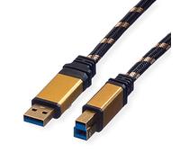 ROLINE GOLD Câble USB 3.0, type A - B, M/M, 0,8m