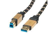 Roline Gold Câble Usb 3.0, Type A Mâle - B Mâle 0,8m
