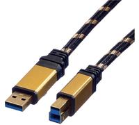 Roline Gold Câble Usb 3.0, Type A Mâle - B Mâle 1,8m