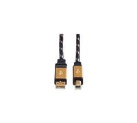 Roline Gold - Câble USB - USB (M) pour USB type B (M) - USB 2.0 - 4.5 m - noir, or