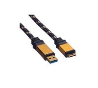 ROLINE Câble GOLD USB 3.2 Gen 1, USB A - Micro B, ST/ST, 2 m