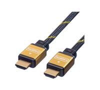 Roline Gold HDMI High Speed Cable with Ethernet - Câble HDMI avec Ethernet - HDMI mâle pour HDMI mâle - 2 m - double blindage - noir