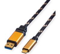 ROLINE GOLD USB 3.2 Gen 1 Kabel, A-C, ST/ST, 1 m