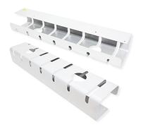 ROLINE Goulotte de câbles, Montage sous Table (2 pièces), Blanc