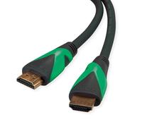 Câble de raccordement Roline green HDMI Fiche mâle HDMI-A 3 m noir 11.44.6012 8K UHD, sans halogène Câble HDMI