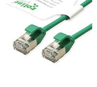 ROLINE GREEN Câble Patch U/FTP Cat.6A (Class EA), LSOH, Slim, Vert, 1 m