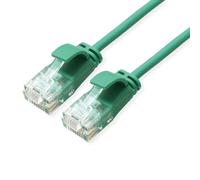 ROLINE GREEN Câble Patch UTP Cat.6A (Class EA), LSOH, Slim, Vert, 3 m