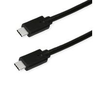 ROLINE GREEN Câble USB 3.2 Gen 2x2, Emark, C-C, St/St, 20Gbit/s, 100W, Noir, 1 m